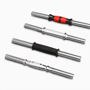 Steel Straight Barbell and Dumbbell Bar, Electroplated Satin Finish, for Home Gym