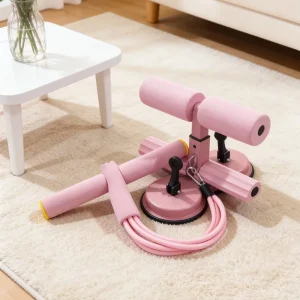 Steel Suction Cup Sit-Up and Crunch Equipment for Abdominal Training