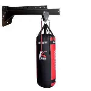 Steel Wall-Mount Boxing Bag Stand Rack with Pulley
