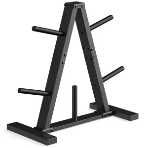Steel Weight Plate Rack Weight Tree A-Frame Storage Stand