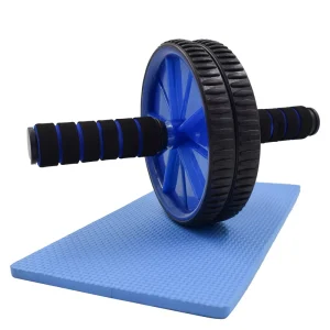 Steel Wheel Roller with Knee Mat for Abdominal Workouts