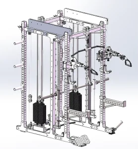 Steel and Iron Gym Workout Machine for Bodybuilding and Strength Training