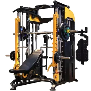 Strength Gym Equipment Squat Rack 3D Smith Machine Cable Crossover