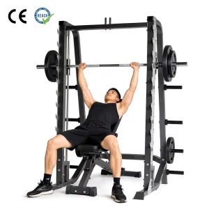 Strength Linear Bearing Dual Tower Smith Machine Plate Loaded Strength Training Equipment