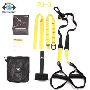 Strength Powerlifting and Core Exercise Suspension Trainer Straps Workout Training Kit Yoga Fitness Bands