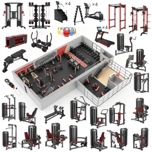 Strength Training Equipment Sets Commercial Machines for Fitness Centers Hotels Gyms and Wellness Health Clubs