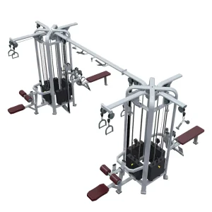 Strength Training Fitness Equipment 8 Station Multi Function Gym Equipment Cable Jungle and Crossover Strength Machine 8 Station
