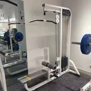 Strength Training Rowing Gym Equipment Plate-Loaded Dual-Function Seated Lat Pulldown Low Row Machine Steel