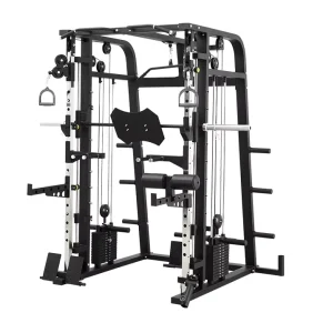 Strength Training Smith Machine with Power Rack, Functional Trainer, and Squat Rack