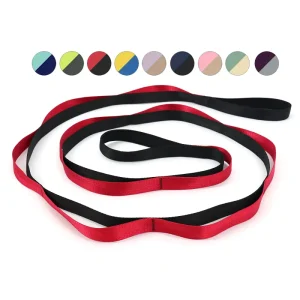 Strong Stretch Band 10-Loop Yoga Stretching Strap for Physical Therapy