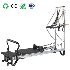 Studio Commercial Adjustable Lightweight Heavy Duty Aluminum Pilates Reformer with Tower