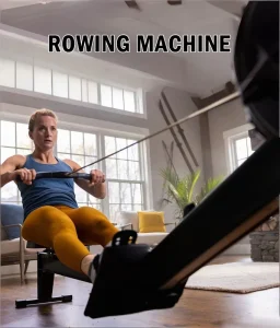 Studio Gym Multi-Speed Adjustable Resistance Rowing Machine with PVC Material and 150kg Max User Weight