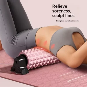 Suction Bracket Spiky Foam Roller for Yoga, Massage, Pilates, and Home Gym