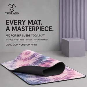 Suede Yoga Mat Non Slip Exercise Pad for Yoga