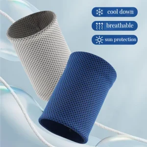 Summer Outdoor Sports Basketball Running Sweat-Absorbing Cooling Breathable Quick Dry Wrist Guard Sleeve Pad Protector Strap