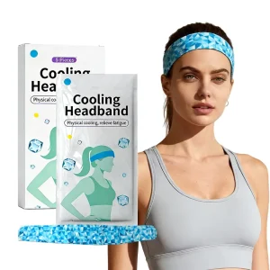 Summer Sports Disposable Hydrogel Ice Cool Headband Cold Compress Patch