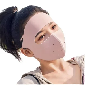 Summer UV Protection Nylon Cycling Face Mask with Elastic Band Reusable Breathable Design for Outdoor Use and Cooling Face Mask