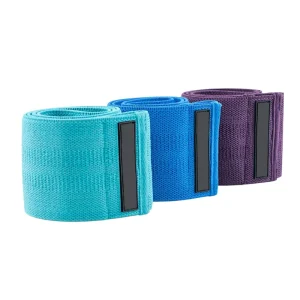 Sunoviz Yoga Fitness Training Anti Slip Polyester Cotton Resistance Band Elastic Hip Lifting Circle Set Tension Straps Ropes