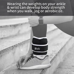Supplier Adjustable Ankle and Wrist Weights with Reflective Strip for Yoga, Running, and Jogging