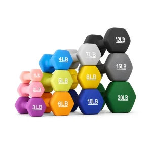Supplier Custom Logo Hexagonal Cast Iron Dumbbell Set, 1, 2, 3, 4, 5, 6, 7, 8, 10, 12, 15, 20 lb, for Strength Training