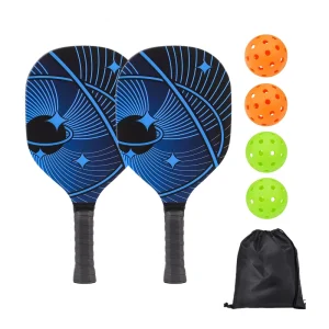 Supplier Wooden Pickleball Rackets Pack with Ergonomic Handle and Anti-Slip Surface for Tournament Practice