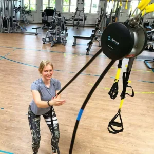 Suspended Multi Functional Rope Trainer With Magnetic Resistance Gym Equipment 4m Cord