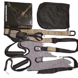 Suspension Trainer Straps Gym Kit for Core Strength and Cardiovascular Endurance Sling Trainer