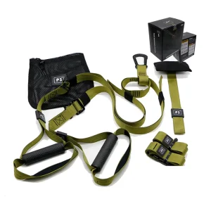Suspension Trainer Straps Gym Kit for Core Strength and Cardiovascular Training