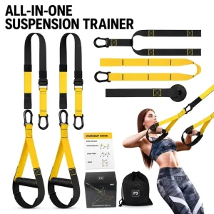 Suspension Training Bands Set Hanging Resistance Bands for Yoga and Fitness