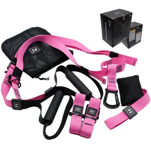 Suspension Training Belt Resistance Rope for Home Yoga and Fitness, Nylon Webbing, Zinc-Aluminum Alloy