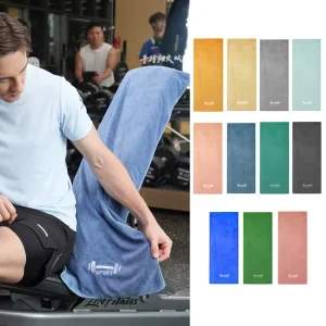 Sweat Absorbent Embroidered Microfiber Sport Gym Towel Microfiber Fitness Gym Bench Towels