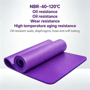 Sweat-Absorbent Textured Yoga Mat for Gym and Daily Workouts
