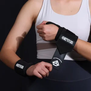Sweat-Absorbent Weightlifting Wrist Wraps for Bench Press and Powerlifting