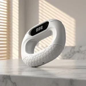 Sweat-Resistant Curved Silicone Grip Electronic Hand Gripper Counting Function