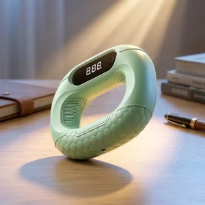 Sweat-Resistant Textured Silicone Digital Counting Hand Gripper with One-Button Reset