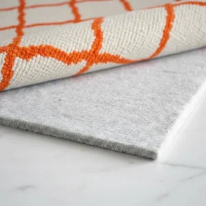 Synthetic Felt Carpet Mat Non-Skid Moisture Absorbent Adhesive Backing Custom Size Thickness Color for Hardwood Tile Floors