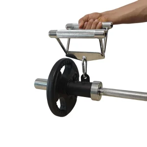 T-Bar Row Attachment with Platform Post & Handle Landmine Insert for Barbell Home Gym Strength Training Equipment
