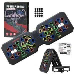 THYFIT Home Workout Floor Chest Muscle Exercise Push Up Board Multi Functional Pushup Stands System