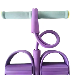 TPE 2-Tube Toning Tubes Multi-Functional Pedal Tension Rope Leg Device with Resistance Band