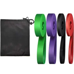 TPE 4-Level Elastic Pull-Up Assistance Band Set Waterproof Portable