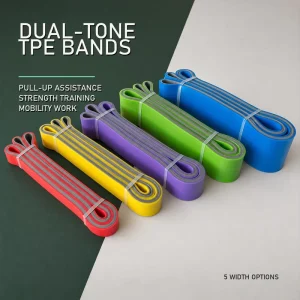 TPE Double-Color Resistance Band Set for Strength Training