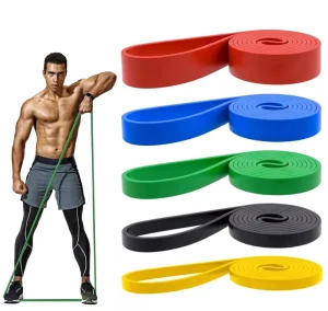 TPE Elastic Fitness Loop Resistance Bands Set for Home, Gym, Sports, and Bodybuilding