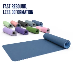 TPE Exercise Mat Rectangular Fast Rebound Sports Mat for Personal Training Studios Factory