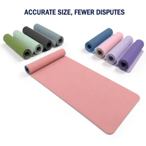 TPE Fitness Mat Rectangular Sweat Proof Easy Wipe Meditation Mat for Mindfulness Centers Supplier