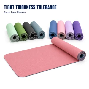 TPE Gym Mat Rectangular High Density Sports Mat for Fitness Equipment Distributors Supplier