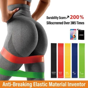 TPE Heavy Resistance Loop Bands, Non-Slip, for Glute and Leg Exercises