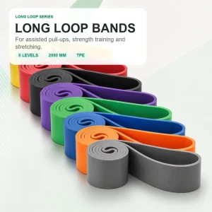 TPE Loop Fitness Resistance Bands with Nylon Bag Training Expander