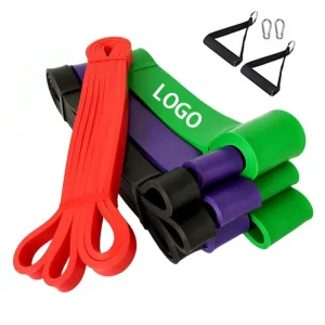 TPE Loop Resistance Bands Set for Pull-Up Exercise Stretching and Home Gym Training
