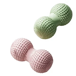 TPE Peanut Massage Ball, Deep Tissue Spike Roller for Back and Foot Pain Relief