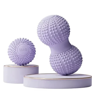 TPE Peanut Massage Ball, Deep Tissue Trigger Point Roller for Yoga and Fitness Recovery